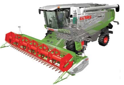Комбайн зерноуборочный с роторным сепаратором Claas Lexion серии 500/600
