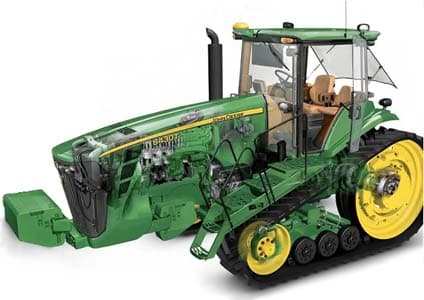 Гусеничный трактор John Deere серии 8230T/8330T/8430T